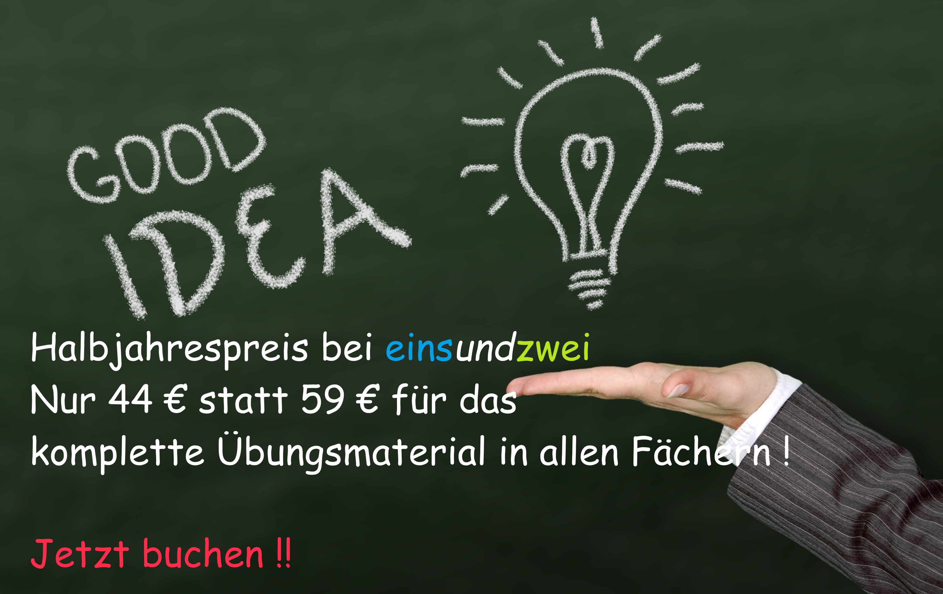 Erfolg zum Halbjahrpreis