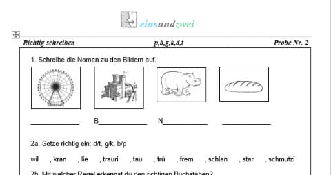 3 Grundschule Deutsch richtig Schreiben Auslautverhaertung