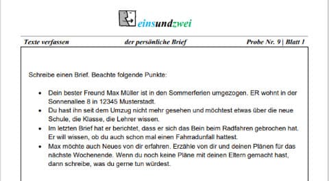 3 Grundschule Deutsch Texte verfassen persoenlicher Brief